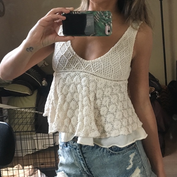 Zara Tops - Zara Trafaluc Collection Crochet Top Size XS